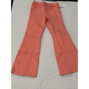 GAP Kids Girls 7 Slim '70s Flare Jeans Coral Pink Denim NWT $49.99
